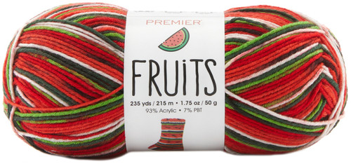 3 Pack Premier Fruits Yarn-Watermelon 2052-01 - 840166809464