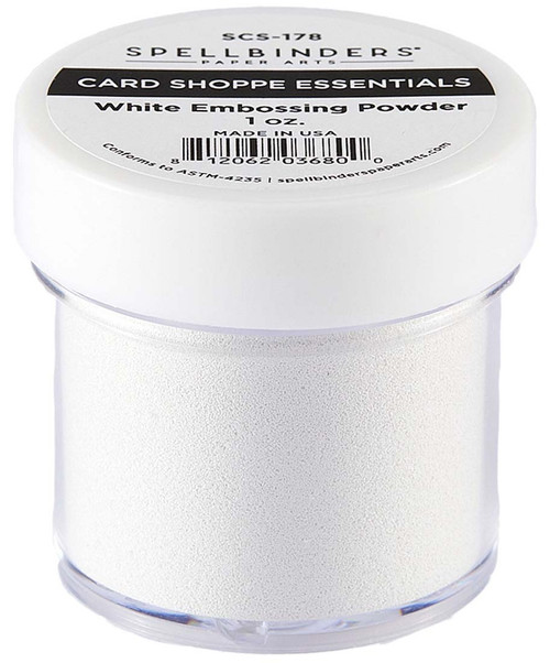 3 Pack Spellbinders Embossing Powder-White SCS178 - 812062036800