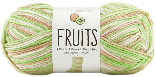 3 Pack - Premier Fruits Yarn-Kiwi - 2052-09 - 840166809549 3 Pack - Premier Fruits Yarn-Kiwi - 2052-09 - 840166809549