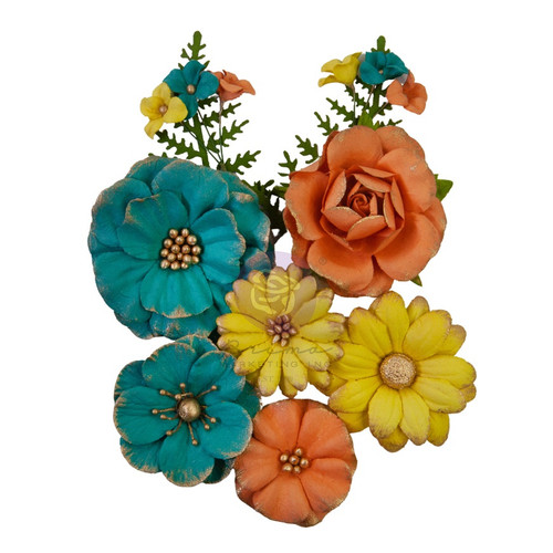 3 Pack Prima Marketing Mulberry Paper Flowers-Blooming/Majestic P658441 - 655350658441