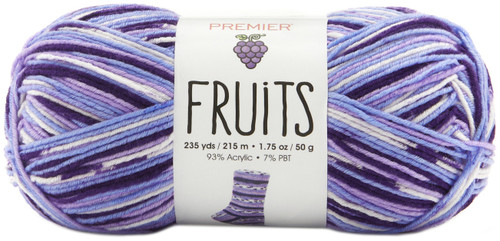 3 Pack Premier Fruits Yarn-Grape 2052-10 - 840166809556