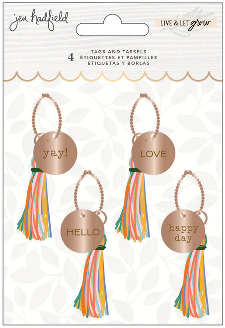3 Pack - Jen Hadfield Live & Let Grow Tassels 4/Pkg- - JH003830 3 Pack - Jen Hadfield Live & Let Grow Tassels 4/Pkg- - JH003830