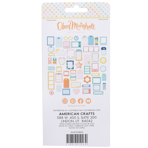 3 Pack - Obed Marshall Especial Ephemera Cardstock Die-Cuts-Journaling - OM003866