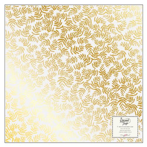 5 Pack Maggie Holmes Round Trip Specialty Paper 12"X12"-Vellum W/Gold Foil MH013656 - 718813916974