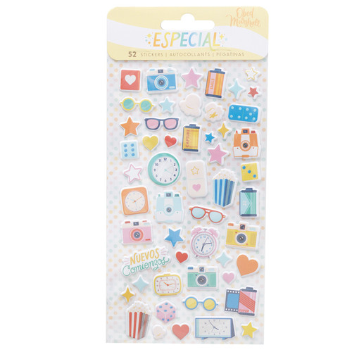 3 Pack - Obed Marshall Especial Mini Puffy Stickers 52/Pkg- - OM003868 - 718813910453