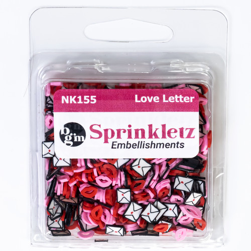 6 Pack - Buttons Galore Sprinkletz Embellishments 12g-Love Letter - BNK-155 - 840934009270