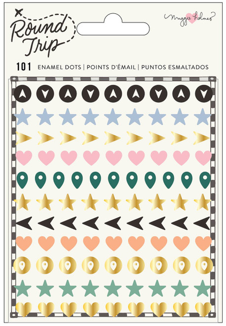 3 Pack - Maggie Holmes Round Trip Enamel Dots 101/Pkg- - MH013594