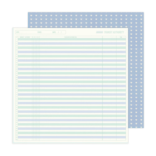 25 Pack Maggie Holmes Round Trip Double-Sided Cardstock 12"X12"-Documented MHRT12-13586 - 718813915816