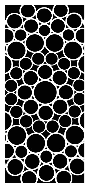 3 Pack Crafter's Workshop Slimline Stencil 4"X9"-Bubbled Circles TCW4X9-2331 - 842254033317