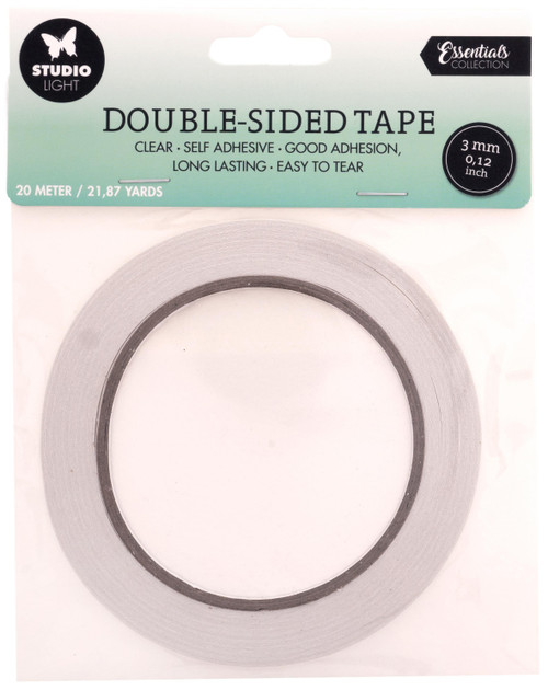 12 Pack - Studio Light Double-Sided Adhesive Tape 3mmx20m-Nr. 01 - DATAPE01 - 87139431306368713943130636