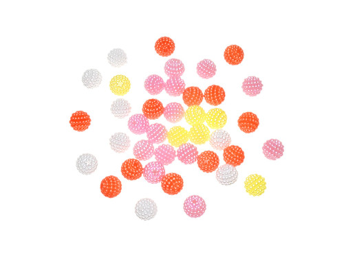 6 Pack Craft Medley Plastic Globe Beads 20g-Pastel BD484-A