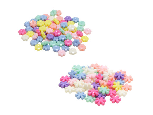 6 Pack Craft Medley Acrylic Beads 50g-Flower Medley BD539-C