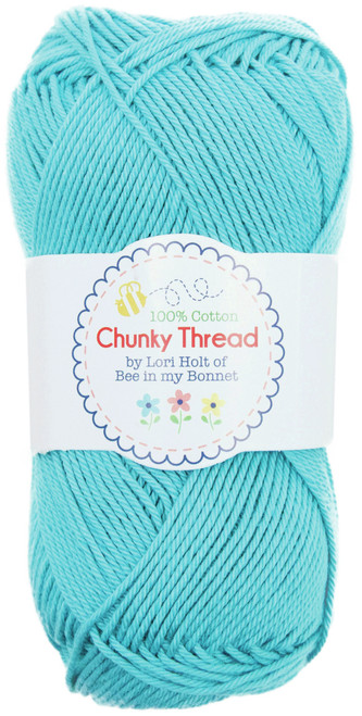 2 Pack Riley Blake Lori Holt Chunky Thread 50g-Aqua STCT-08522 - 889333085225