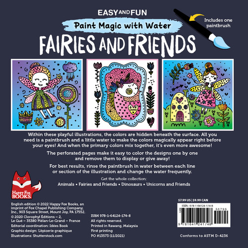 2 Pack - Fairies & Friends Paint Magic With Water-Softcover - B1241748