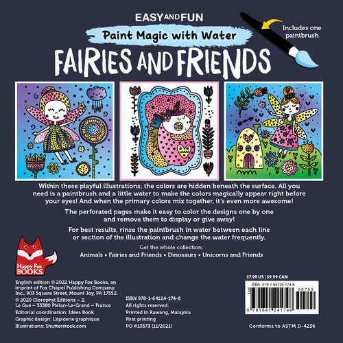 2 Pack Fairies & Friends Paint Magic With WaterB1241748