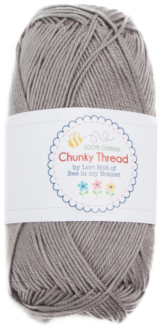 2 Pack - Riley Blake Lori Holt Chunky Thread 50g-Riley Gray - STCT-11549 - 889333115496