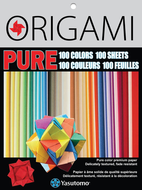 3 Pack PURE Origami Paper 3" 100/Pkg-100 Colors -Y4352 - 031248981486