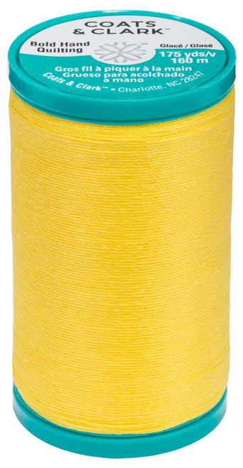 3 Pack Coats Bold Hand Quilting Thread 175yd-Sun Yellow S922-7250 - 073650831201