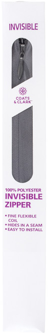 3 Pack - Coats Invisible Zipper 7" To 9"-Slate - F84 9-0026 - 073650009624