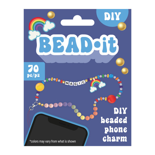 Bead It DIY Phone Charm Kit-Rainbow, 70 Pieces 34015233 - 718813978989