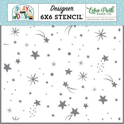 2 Pack Echo Park Stencil 6"X6"-Shoot For The Stars AB269034 - 793888091306