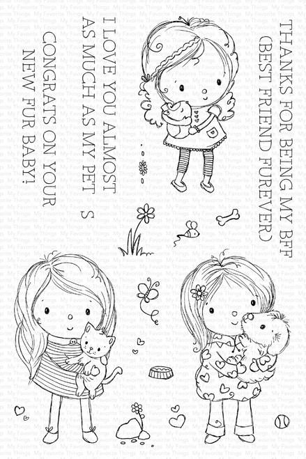 My Favorite Things Clear Stamps 4"X6"-Best Friend Furever -RAM026 - 849923044247