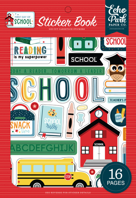 Echo Park Sticker Book-First Day Of School DS276029