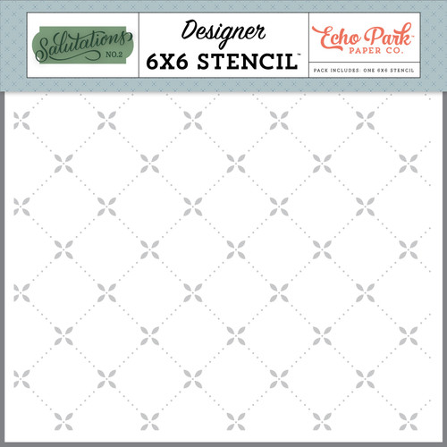 2 Pack Echo Park Stencil 6"X6"-Quilted NO272035 - 793888044760