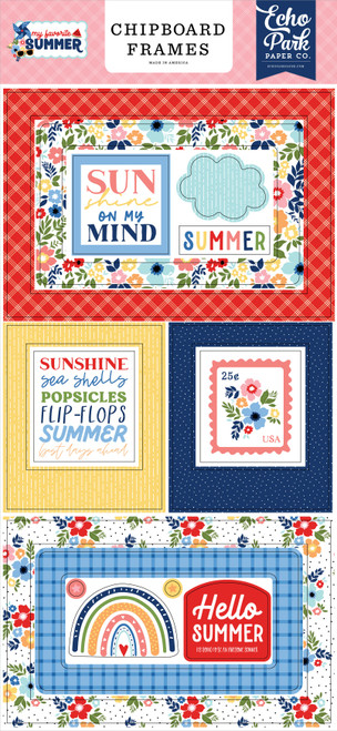 3 Pack - My Favorite Summer Chipboard 6"X13"-Frames - YS273065 - 793888018266