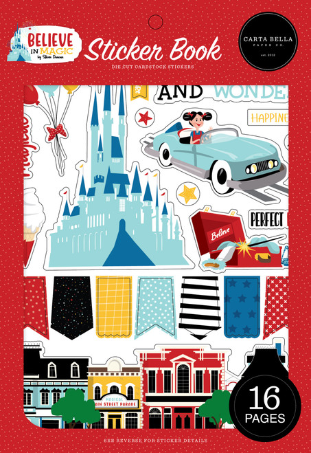 Carta Bella Sticker Book-Believe In Magic - IM148029 Carta Bella Sticker Book-Believe In Magic - IM148029