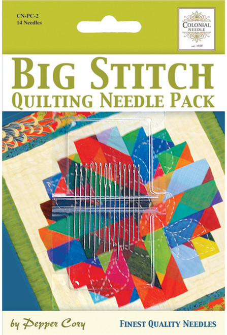 Colonial Needle Big Stitch Quilting Needle Pack-Assortment 14/Pkg - CNPC2 - 091955150025