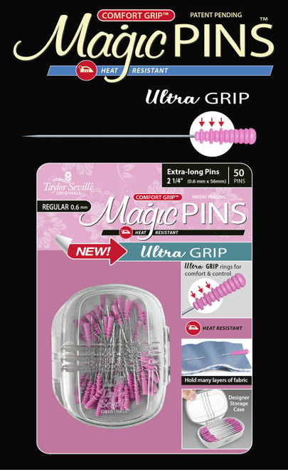 Taylor Seville Magic Pins Ultra Grip Extra Long Regular-Pink 50/Pkg 220047 - 766152220047