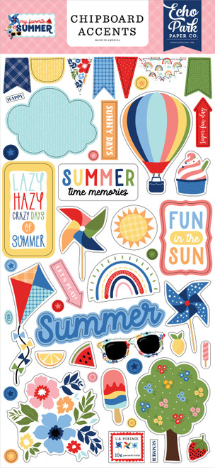 My Favorite Summer Chipboard 6"X13"-Accents YS273021 - 793888018068