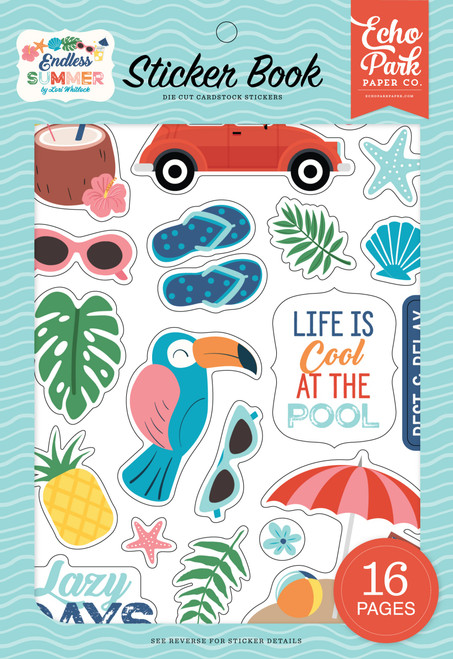 Echo Park Sticker Book-Endless Summer - ES274029 Echo Park Sticker Book-Endless Summer - ES274029