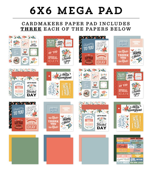 Echo Park Double-Sided Mega Paper Pad 6"X6" 48/Pkg-Salutations No. 2 NO272031 - 793888021662