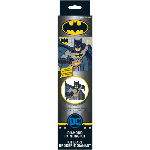 Camelot Dots Diamond Art Kit 8.7"X8.7"-DC Comics - Young DC Batman - 23400070 - 678361986549