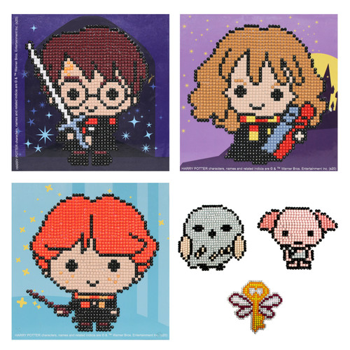 Camelot Dots DOTSIES Diamond Craft Kit 6/Pkg-Harry Potter - 2380022Z Camelot Dots DOTSIES Diamond Craft Kit 6/Pkg-Harry Potter - 2380022Z