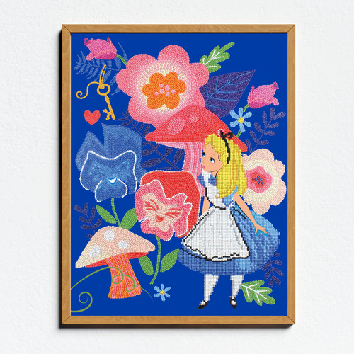 Camelot Dotz Diamond Art Kit 15.7"X20.5"-Disney Alice 85020010