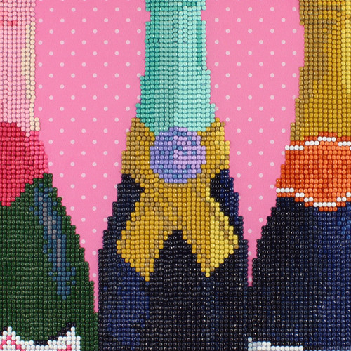 Camelot Dotz Diamond Art Kit 15"X15"-Prosecco 21210010