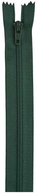 Coats All-Purpose Plastic Zipper 22"-Forest Green -F72 22-61A