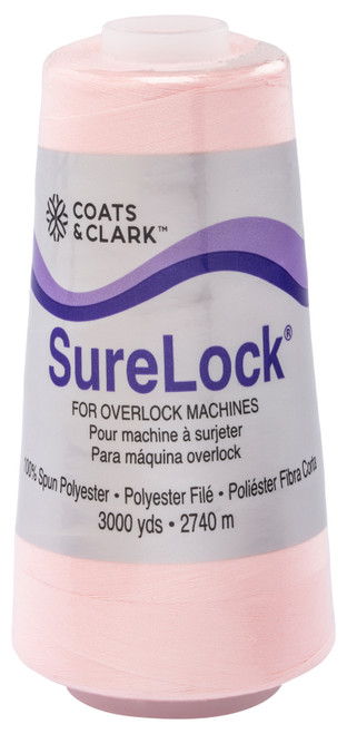 Coats Surelock Overlock Thread 3,000yd-Pink - 6110-4415 - 071484040066