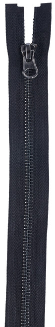 Coats Gunmetal Separating Zipper 24"-Black F69 24-0900