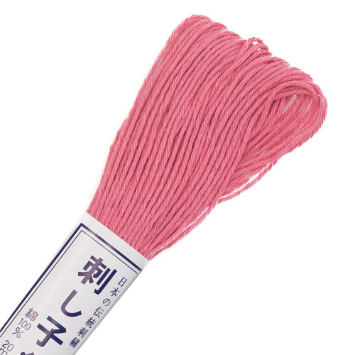 Olympus Sashiko Cotton Thread 22yd - Solid-Rose Pink - ST20SP-13