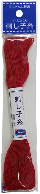 Olympus Sashiko Cotton Thread 22yd Solid-Rose Red -ST20SP-12 - 4971451296594