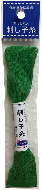 Olympus Sashiko Cotton Thread 22yd - Solid-Viridian Green - ST20SP-26 - 49714512967304971451296730