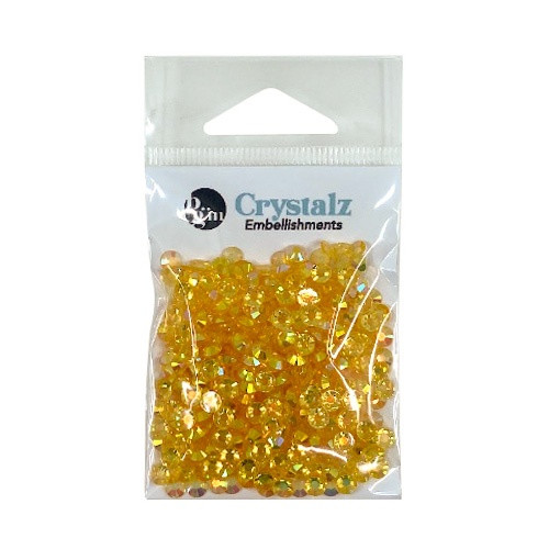 Buttons Galore Crystalz Clear Flat Back Gems-Mango - CRZ-113 - 840934009652
