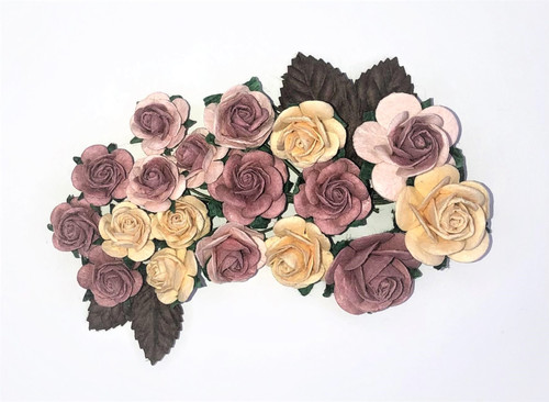 Scrapaholics Mulberry Paper Flowers-Victorian S88709