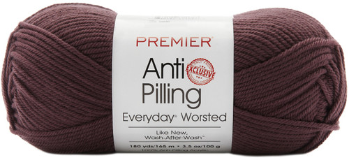 Premier Yarns Anti-Pilling Everyday Worsted Solid Yarn-Grape Jam -DN100-93 - 840166814048