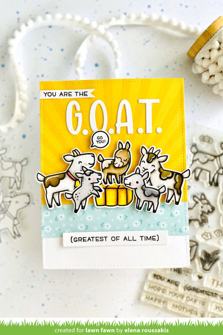Lawn Fawn Clear Stamps 4"X6"-You Goat This LF2770