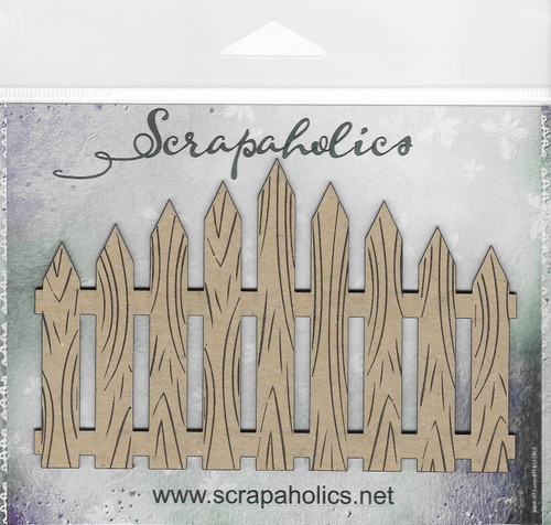 Scrapaholics Laser Cut Chipboard 2mm Thick-Picket Fence, 5"X3" S88624 - 745808288624